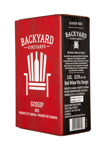 Backyard Wines Gossip Red 3L box