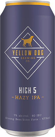 Yellow Dog Brewing High 5 Hazy IPA 4 x 473 ml