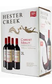 Hester Creek Winery 2018 Cab Merlot 3l box